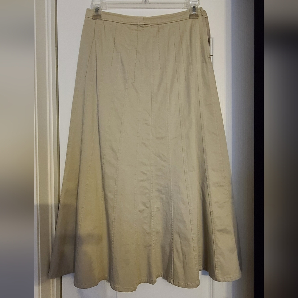 Long skirt Beige Flared